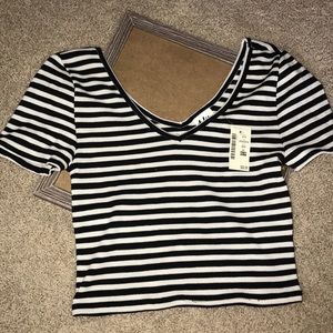 Aeropostale striped crop top